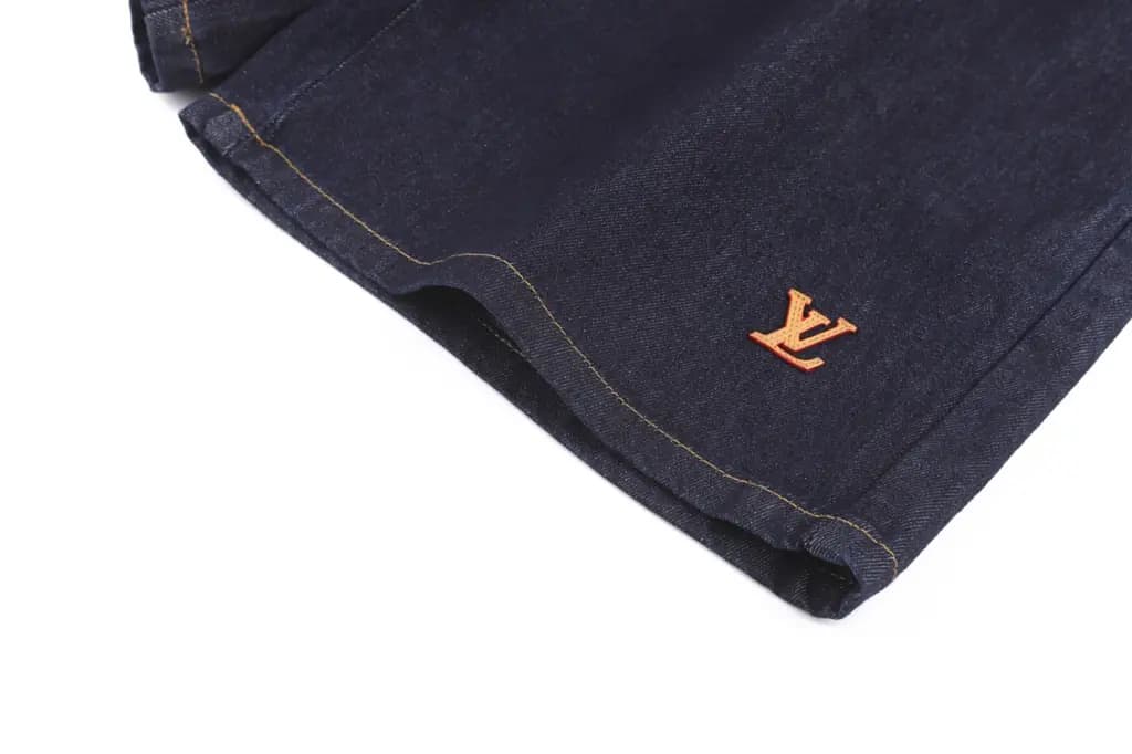 루이비통 LOUIS VUITTON 워싱 데님 쇼츠 상세 이미지