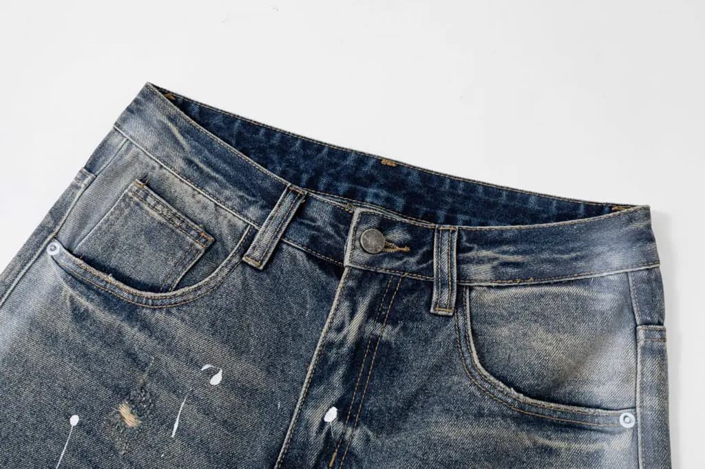 메종마르지엘라 MAISON MARGIELA 넘버링 페인트 데님 팬츠 상세 이미지