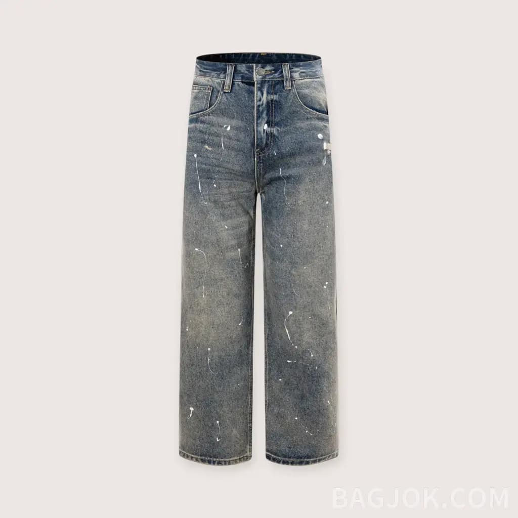 MAISON MARGIELA 넘버링 페인트 데님 팬츠_대표이미지