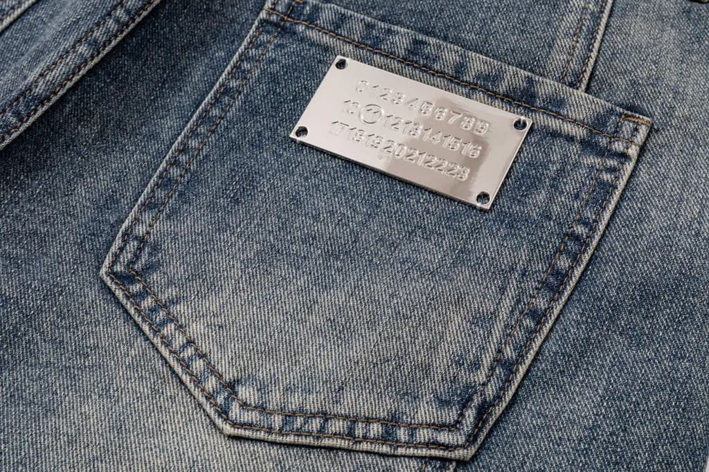 메종마르지엘라 MAISON MARGIELA 페인트 스플래터 넘버링 데님 쇼츠 상세 이미지