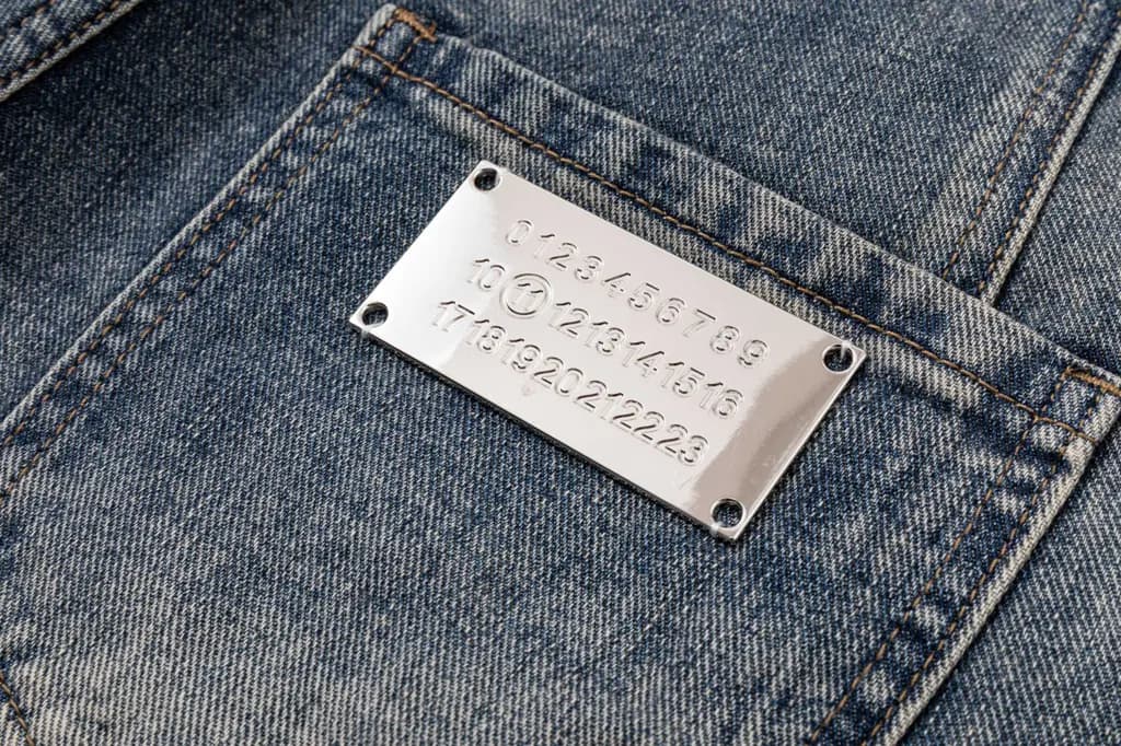 메종마르지엘라 MAISON MARGIELA 페인트 스플래터 넘버링 데님 쇼츠 상세 이미지