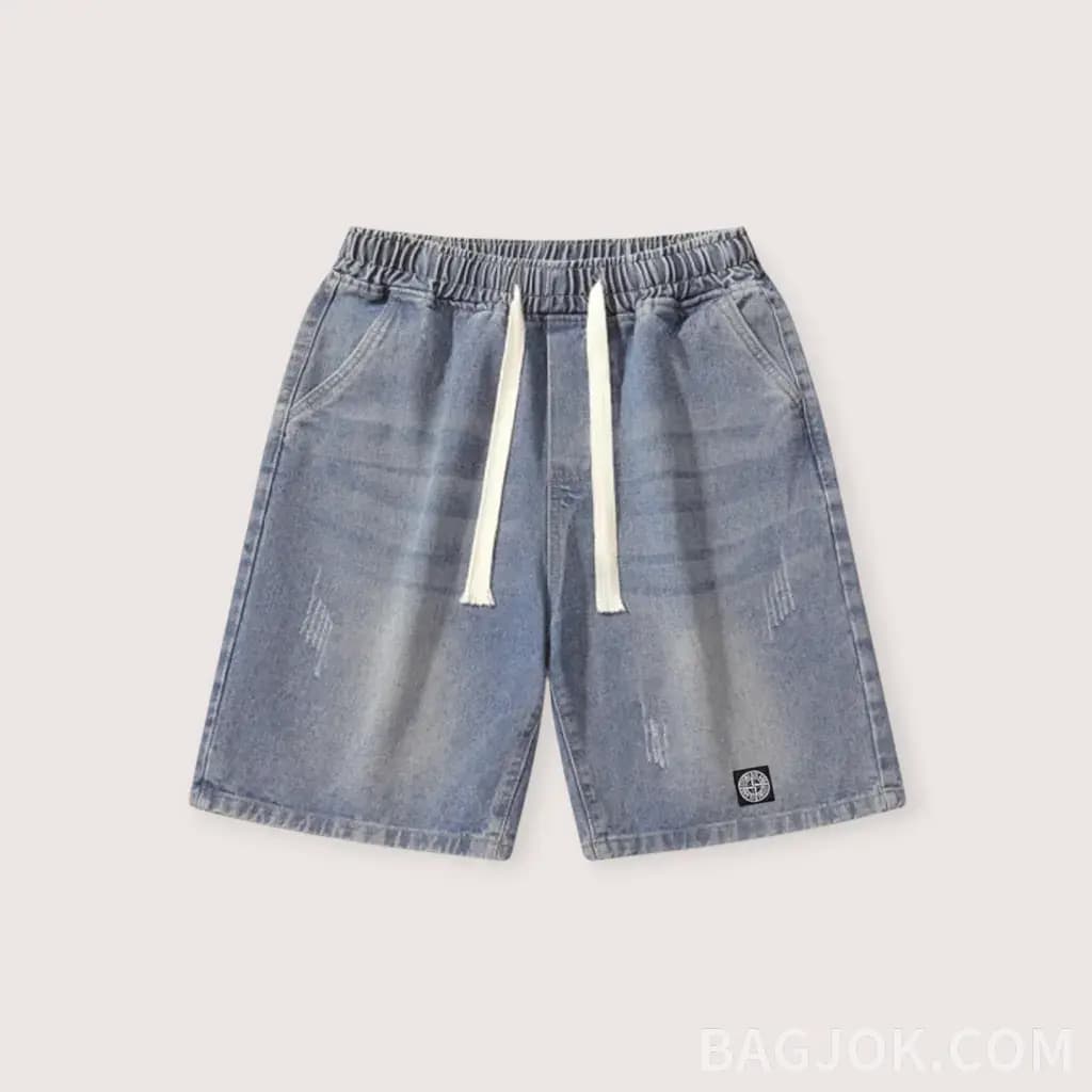 STONE ISLAND 디스트레스드 데님 반바지_대표이미지