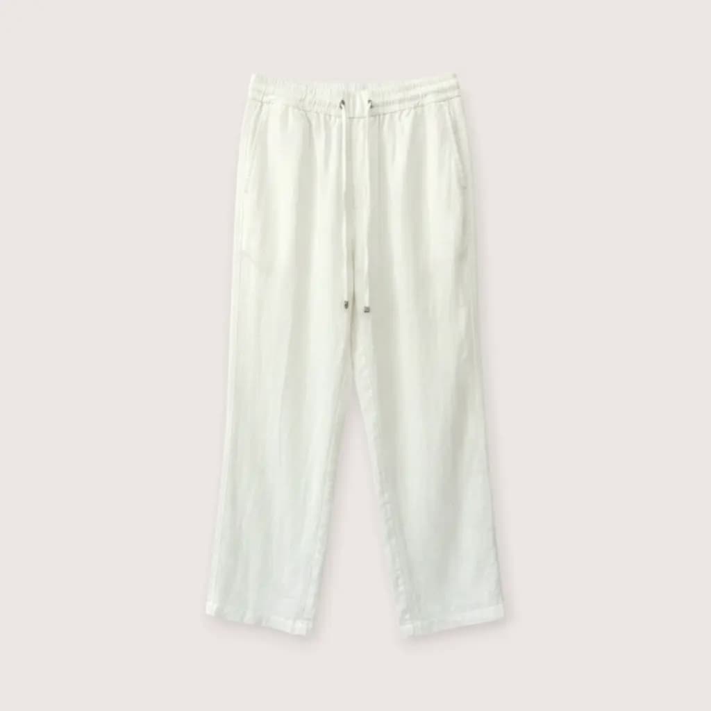 LORO PIANA 린넨 와이드 팬츠
