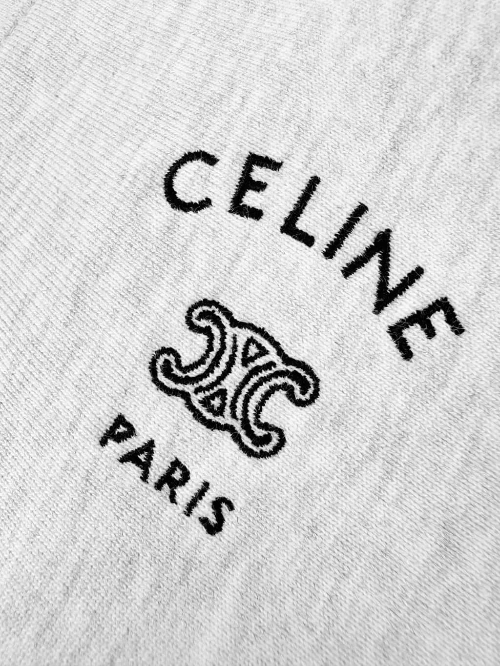 셀린느 CELINE 트리옹프 자수 코튼 반바지 상세 이미지