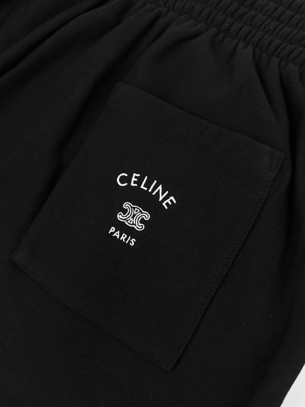 셀린느 CELINE 트리옹프 자수 코튼 반바지 상세 이미지
