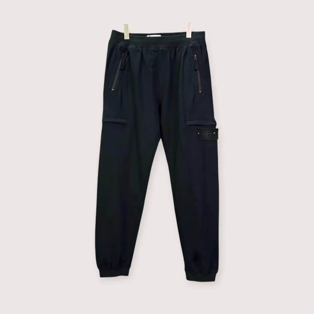 STONE ISLAND 컴퍼스 로고 카고 조거 팬츠