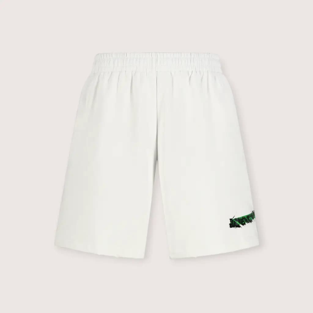BALENCIAGA 테이프 그래픽 헤비 코튼 쇼츠