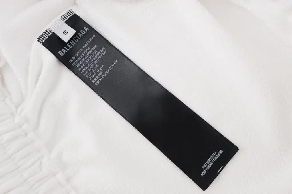 발렌시아가 BALENCIAGA 테이프 그래픽 헤비 코튼 쇼츠 상세 이미지