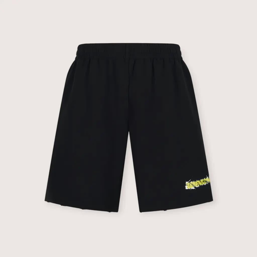 BALENCIAGA 테이프 그래픽 헤비 코튼 쇼츠