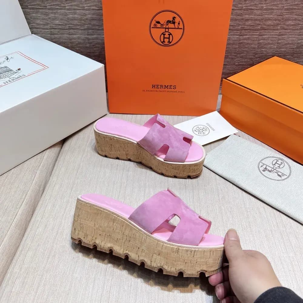 에르메스 에르메스 이지 웨지 뮬 슬리퍼 ver.1 (스웨이드) 상세 이미지