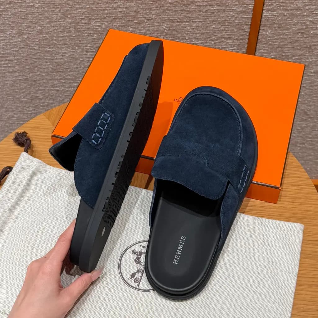 에르메스 에르메스 고(Go) 뮬 샌들(스웨이드) 상세 이미지