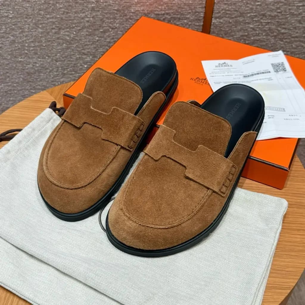 에르메스 에르메스 고(Go) 뮬 샌들(스웨이드) 상세 이미지