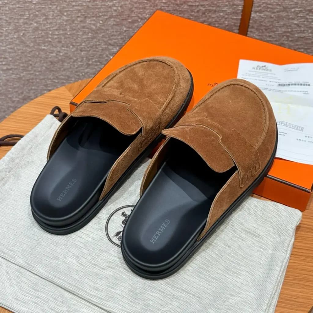 에르메스 에르메스 고(Go) 뮬 샌들(스웨이드) 상세 이미지