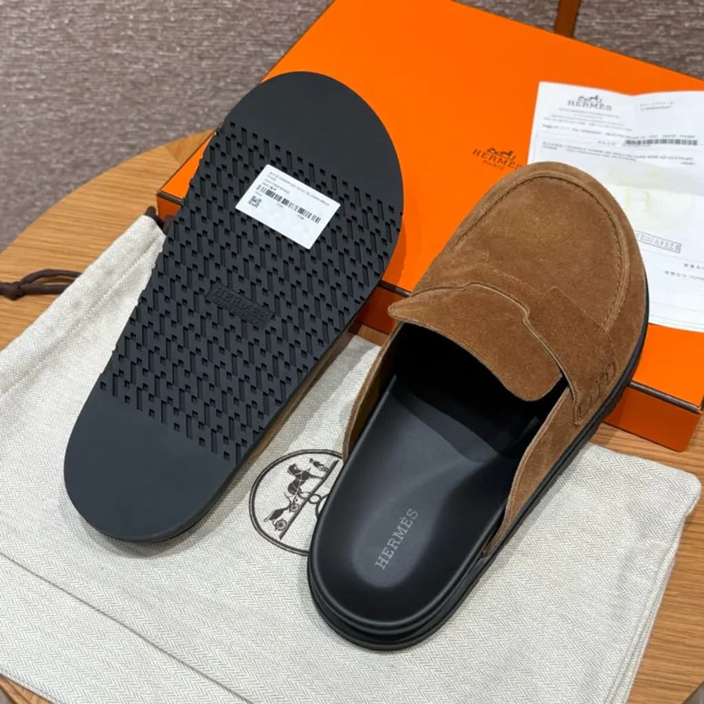 에르메스 에르메스 고(Go) 뮬 샌들(스웨이드) 상세 이미지