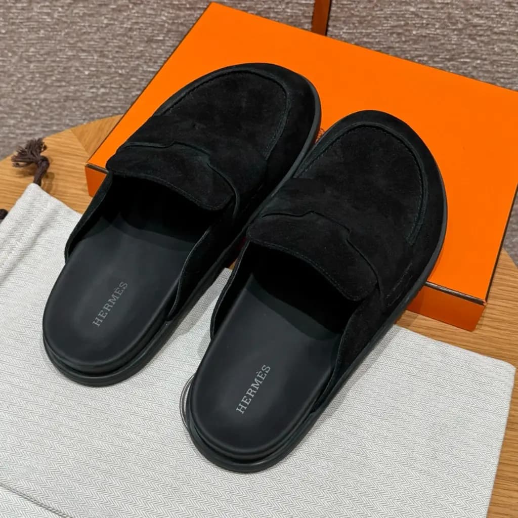 에르메스 에르메스 고(Go) 뮬 샌들(스웨이드) 상세 이미지