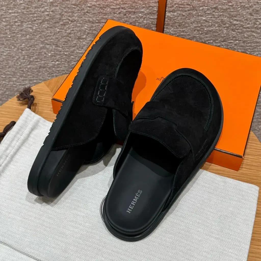 에르메스 에르메스 고(Go) 뮬 샌들(스웨이드) 상세 이미지