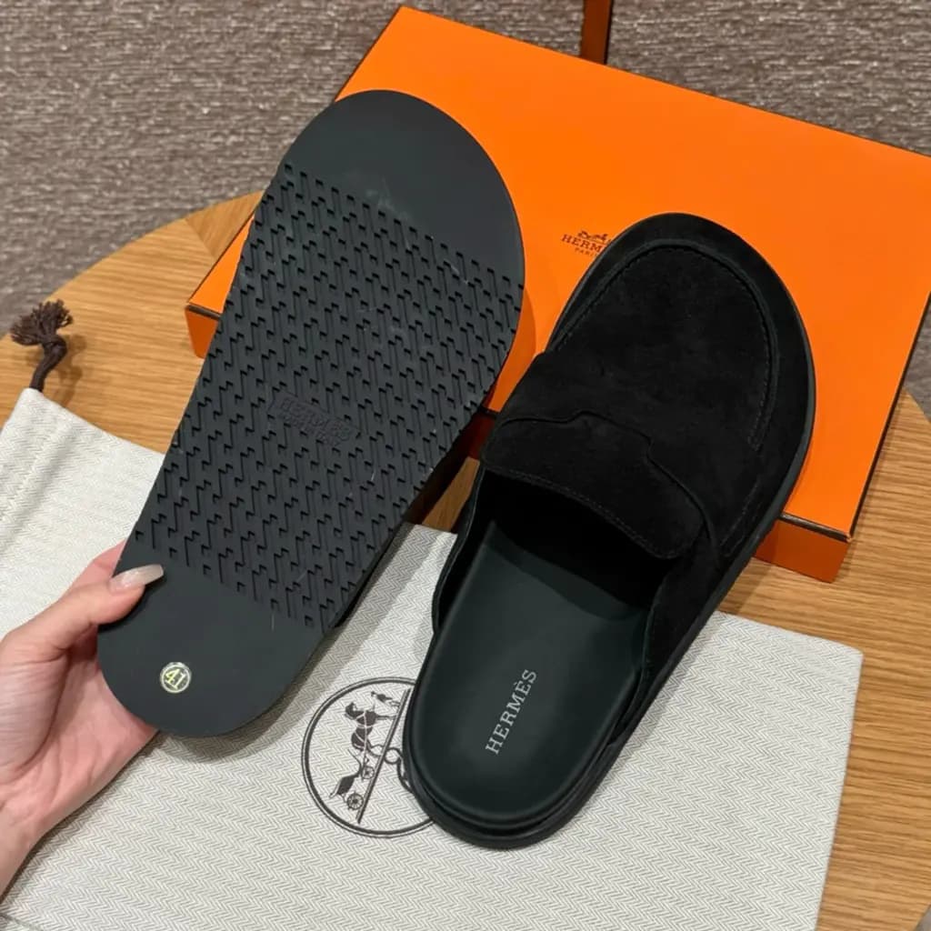 에르메스 에르메스 고(Go) 뮬 샌들(스웨이드) 상세 이미지