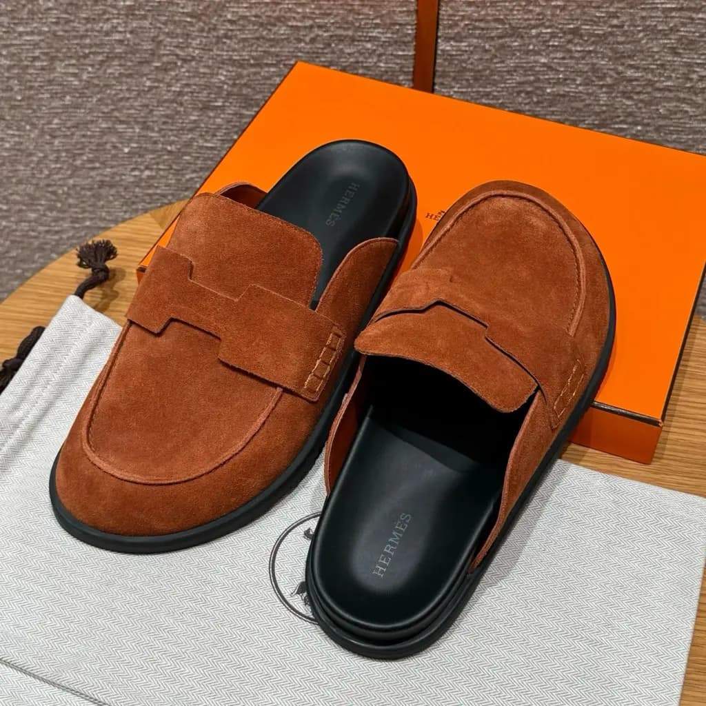 에르메스 에르메스 고(Go) 뮬 샌들(스웨이드) 상세 이미지