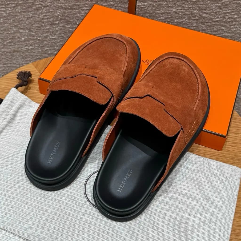 에르메스 에르메스 고(Go) 뮬 샌들(스웨이드) 상세 이미지