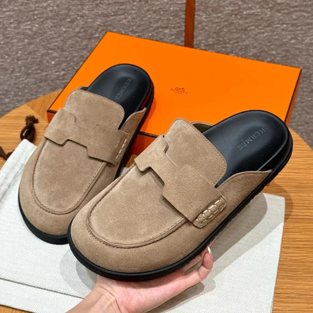 에르메스 에르메스 고(Go) 뮬 샌들(스웨이드) 상세 이미지