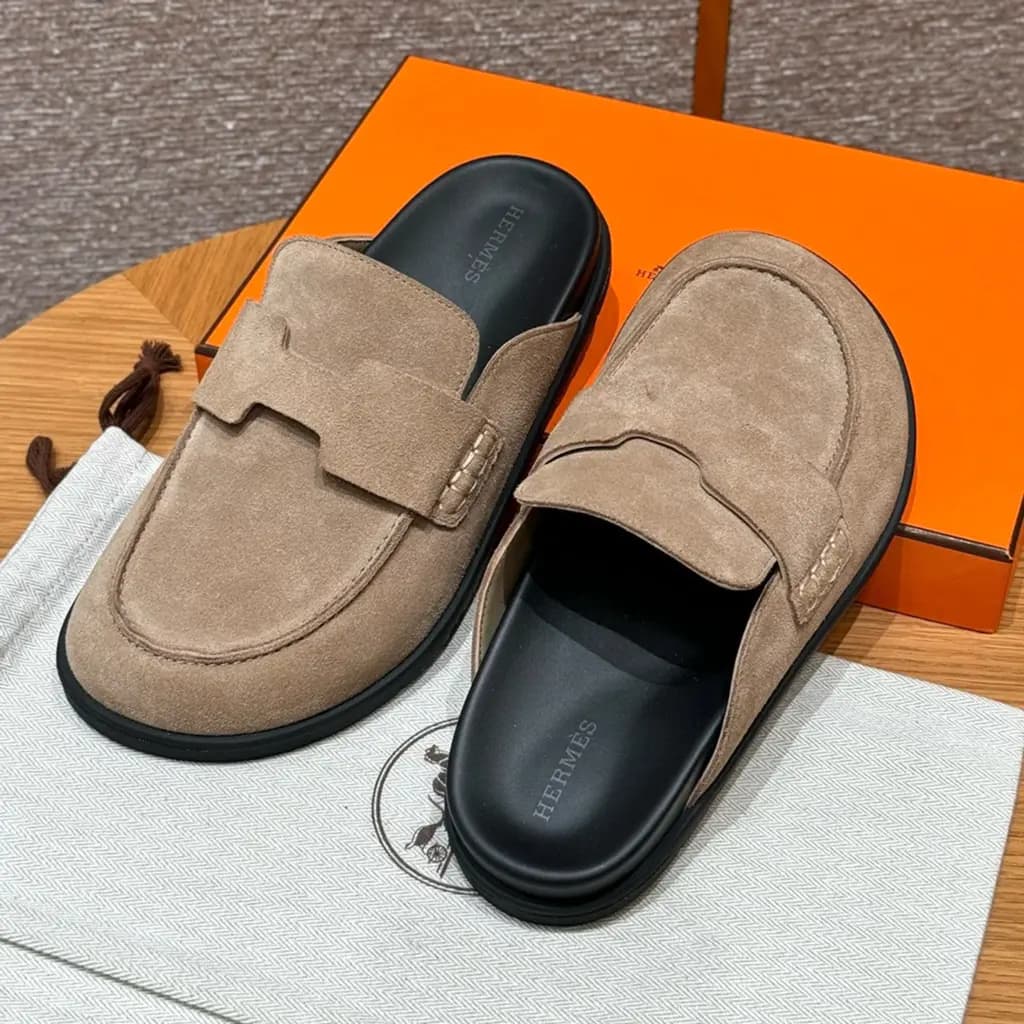 에르메스 에르메스 고(Go) 뮬 샌들(스웨이드) 상세 이미지