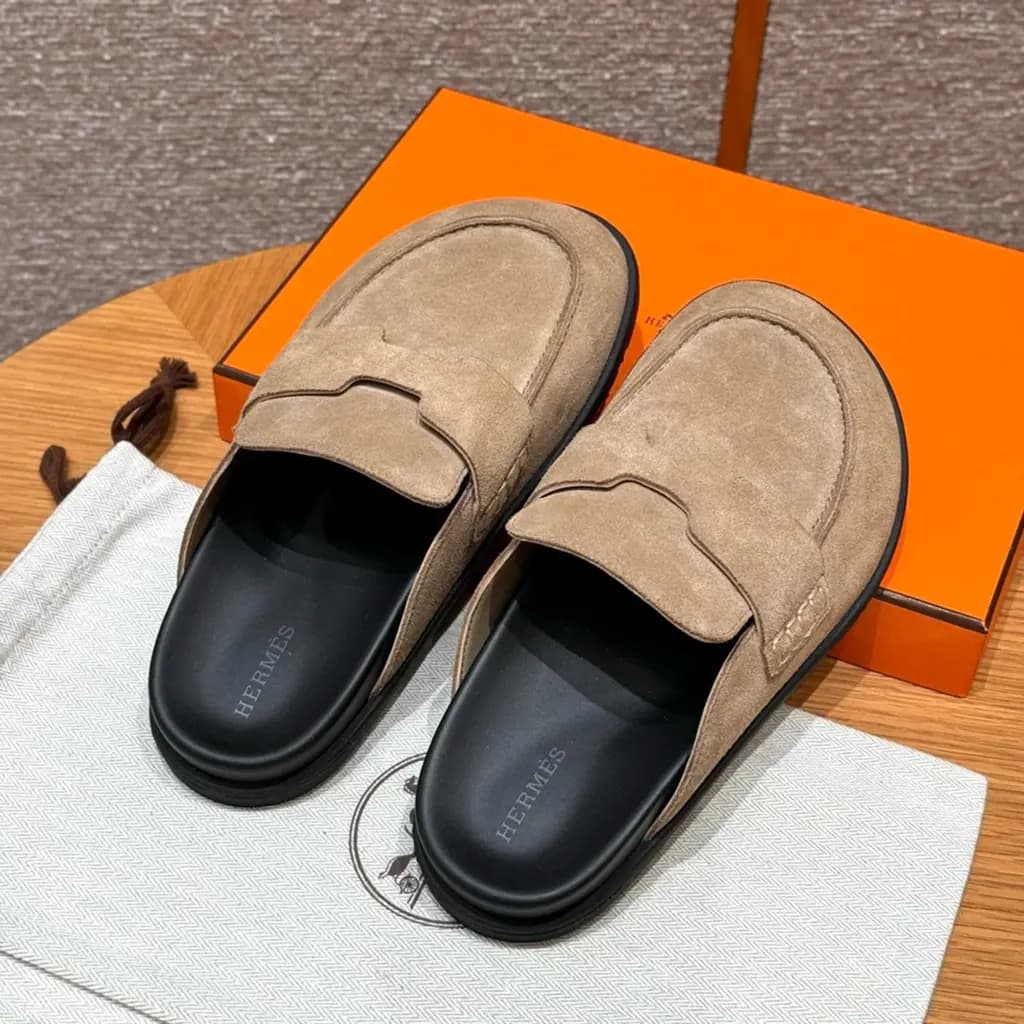 에르메스 에르메스 고(Go) 뮬 샌들(스웨이드) 상세 이미지
