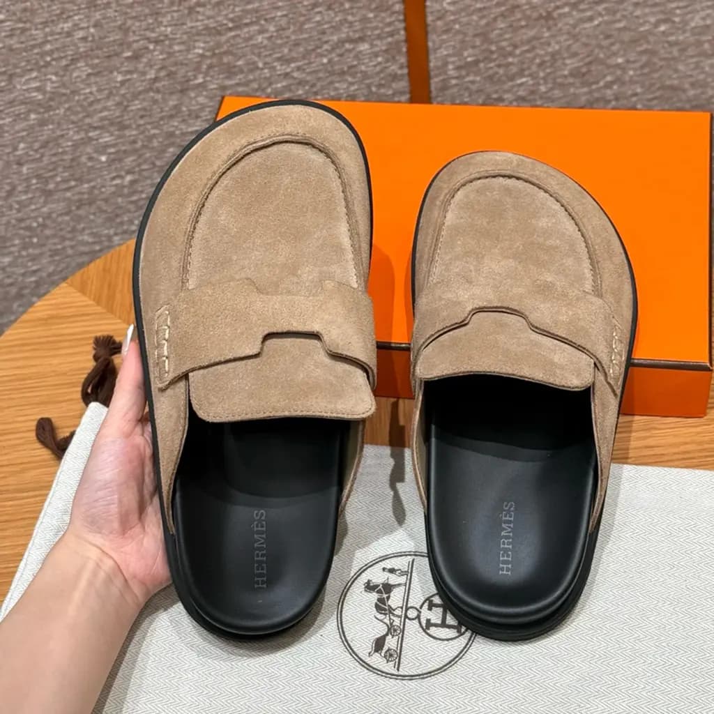 에르메스 에르메스 고(Go) 뮬 샌들(스웨이드) 상세 이미지