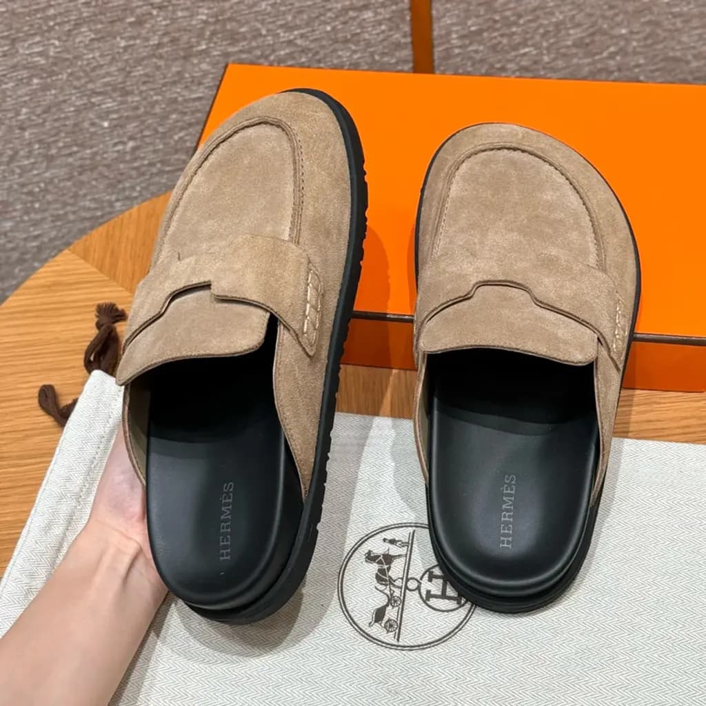 에르메스 에르메스 고(Go) 뮬 샌들(스웨이드) 상세 이미지
