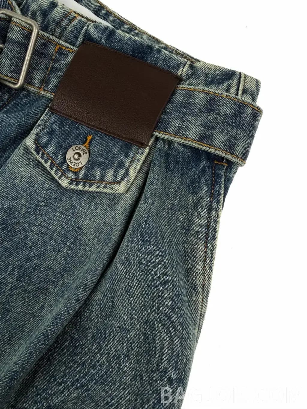 로에베 LOEWE 데님 와이드 팬츠 상세 이미지