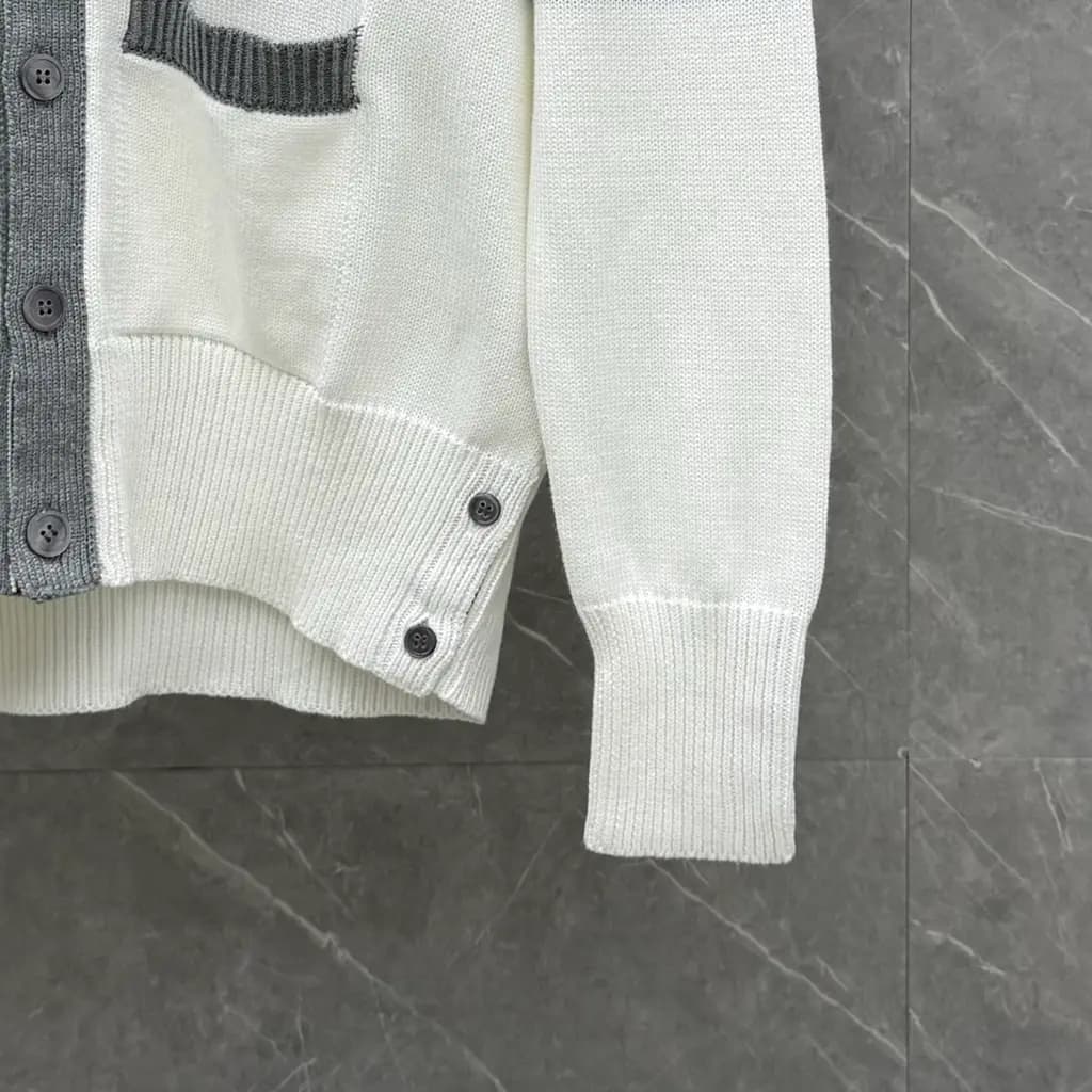 톰브라운 THOM BROWNE 닥스훈트 인타르시아 가디건 상세 이미지