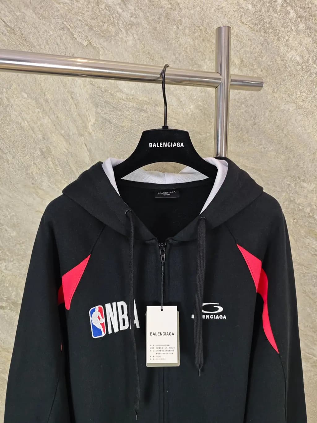 발렌시아가 BALENCIAGA x NBA Big Number Zip-up Hoodie 상세 이미지