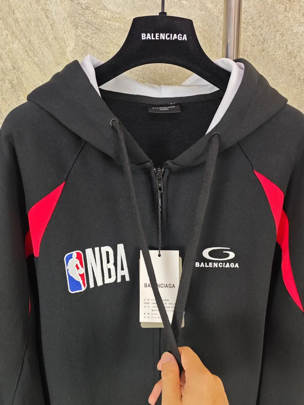 발렌시아가 BALENCIAGA x NBA Big Number Zip-up Hoodie 상세 이미지