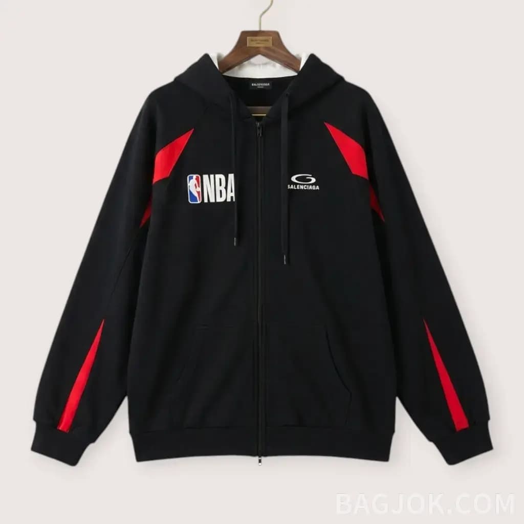 BALENCIAGA x NBA Big Number Zip-up Hoodie_대표이미지