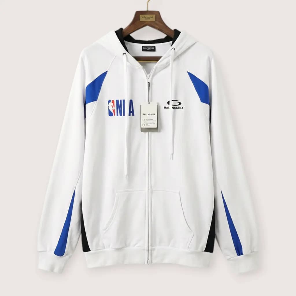 BALENCIAGA x NBA Big Number Zip-up Hoodie