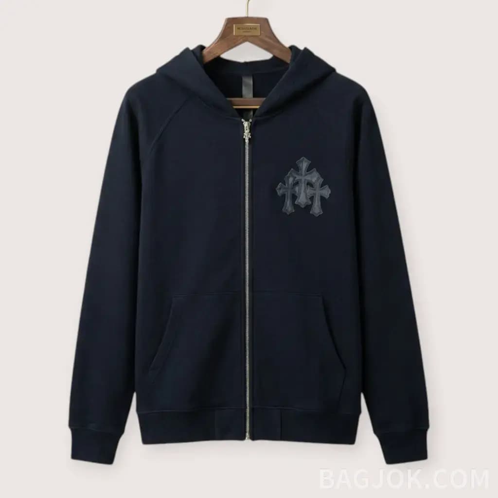 CHROME HEARTS 트리플 크로스 집업 후드_대표이미지