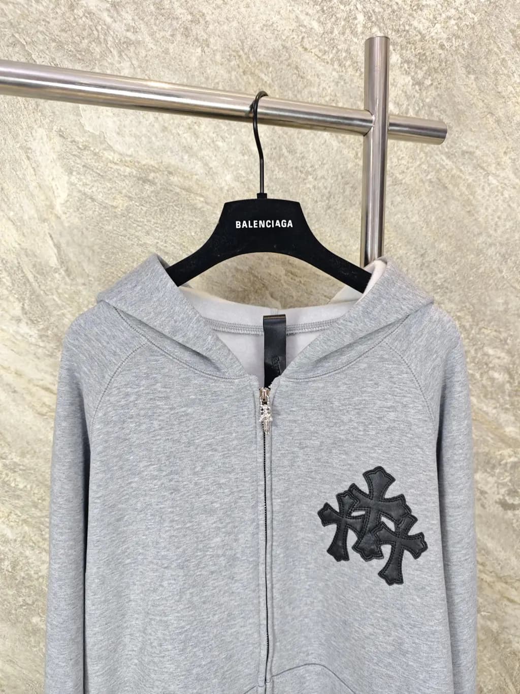 크롬하츠 CHROME HEARTS 트리플 크로스 집업 후드 상세 이미지