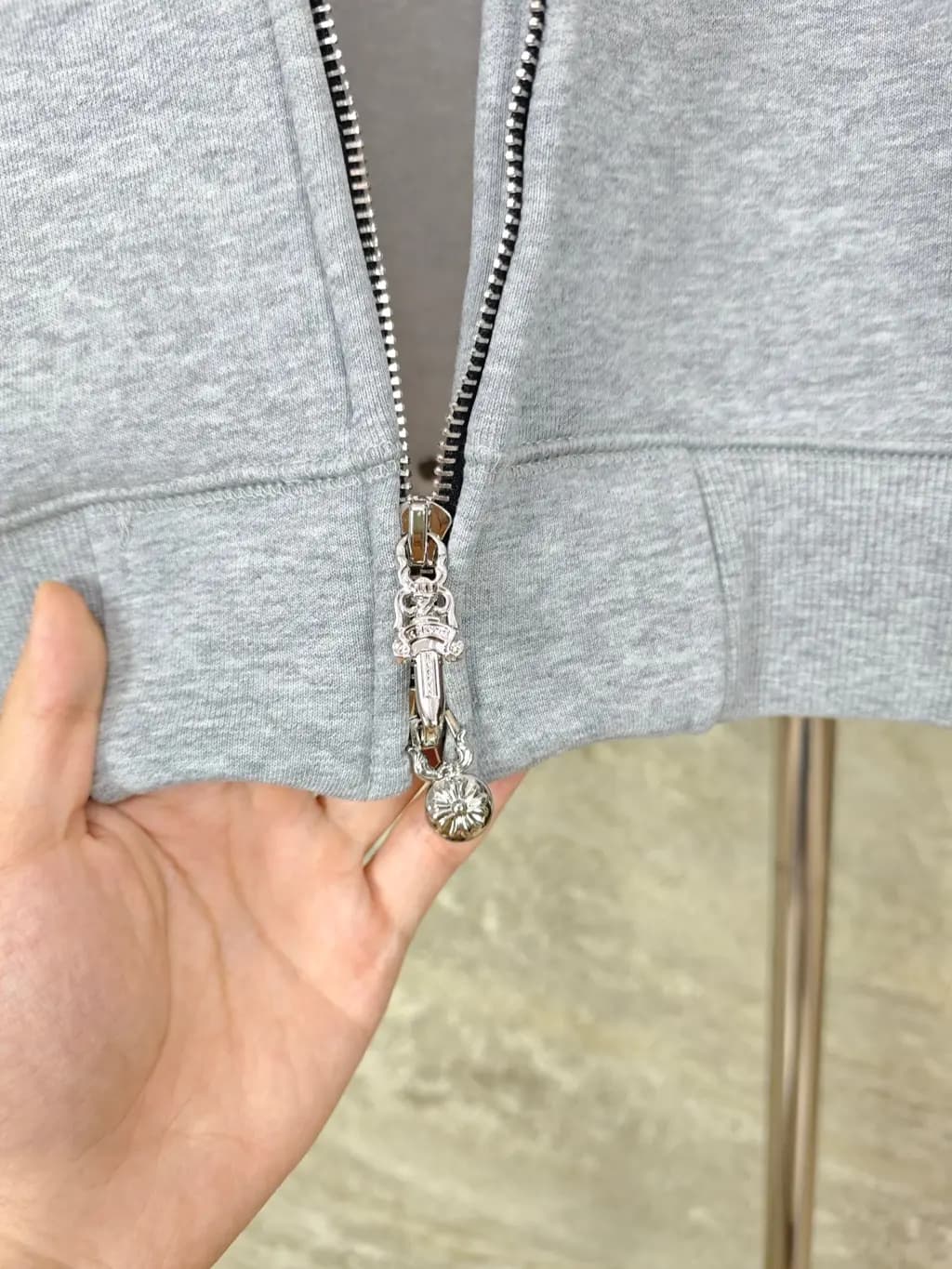 크롬하츠 CHROME HEARTS 트리플 크로스 집업 후드 상세 이미지