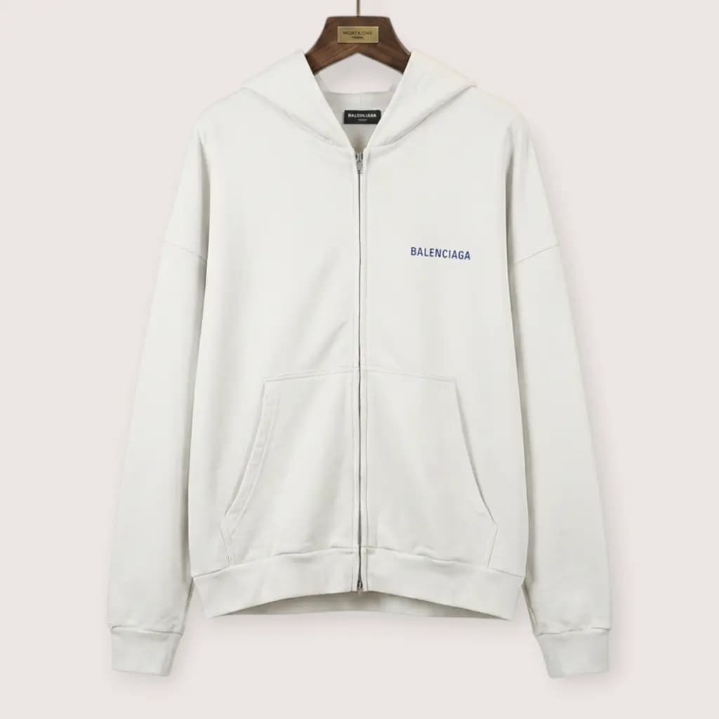 BALENCIAGA 자수 집업 후드