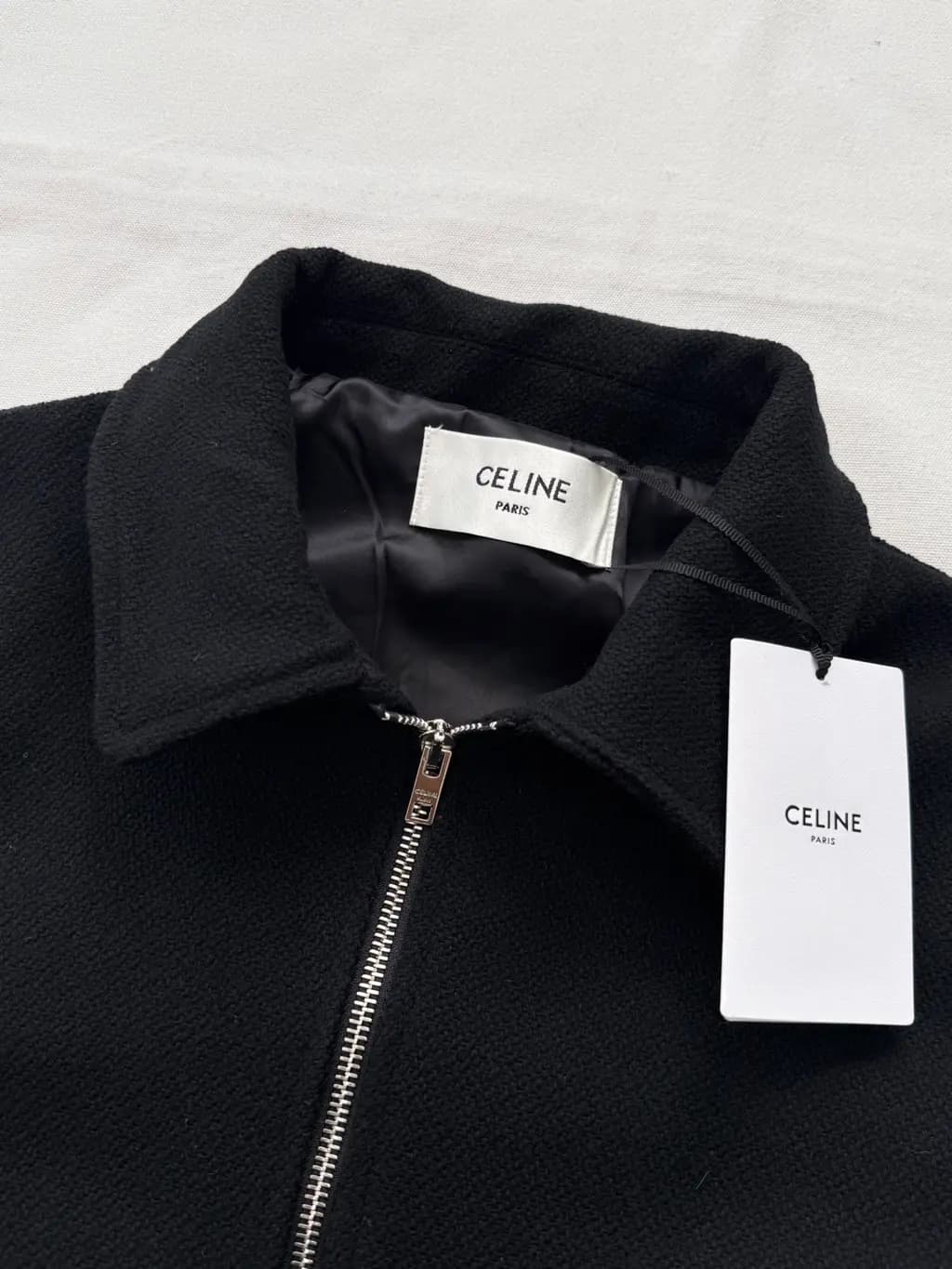 셀린느 CELINE Wool Bomber Jacket 상세 이미지