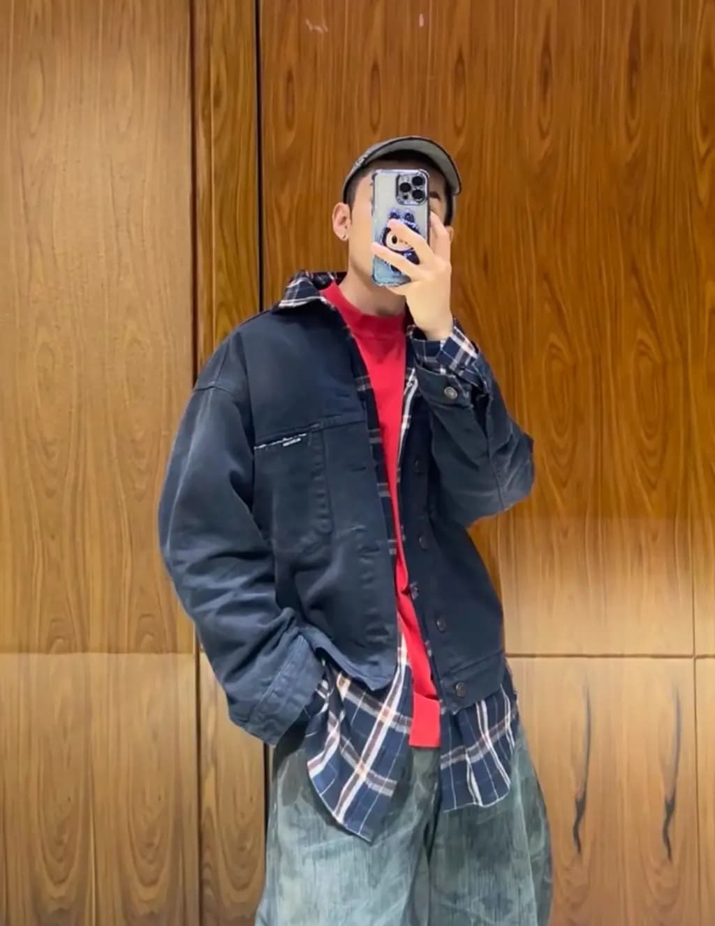 발렌시아가 BALENCIAGA 페이크 투피스 데님 자켓 상세 이미지