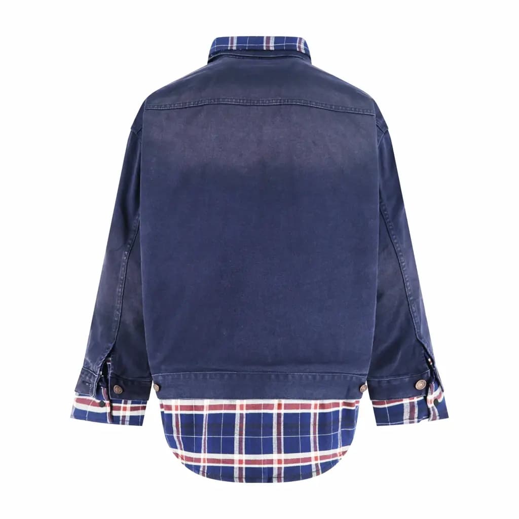 발렌시아가 BALENCIAGA 페이크 투피스 데님 자켓 상세 이미지