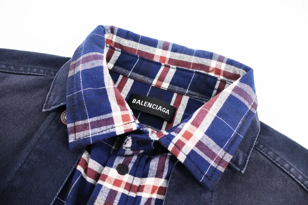 발렌시아가 BALENCIAGA 페이크 투피스 데님 자켓 상세 이미지
