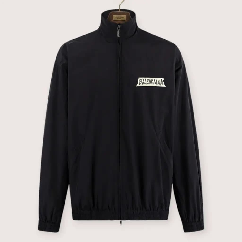 BALENCIAGA 테이프 로고 집업 자켓