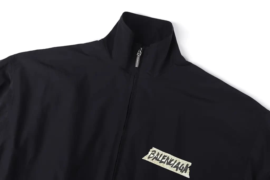 발렌시아가 BALENCIAGA 테이프 로고 집업 자켓 상세 이미지