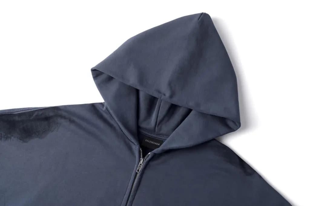 발렌시아가 BALENCIAGA 25SS 워시드 페인팅 후드 집업 상세 이미지