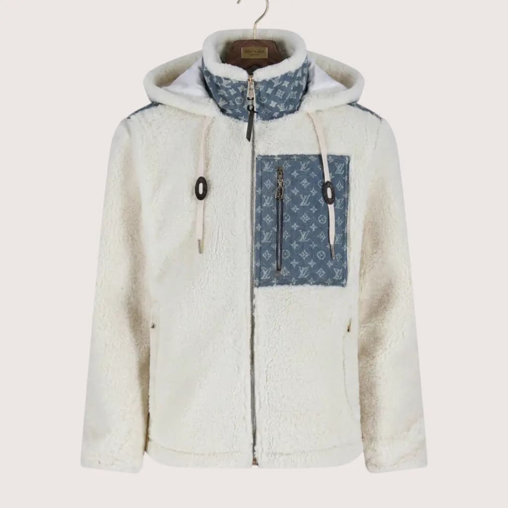 LOUIS VUITTON 쉐르파 플리스 후드 집업