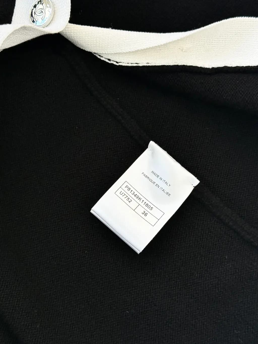 샤넬 CHANEL 울 블렌드 크롭 니트 카디건 상세 이미지