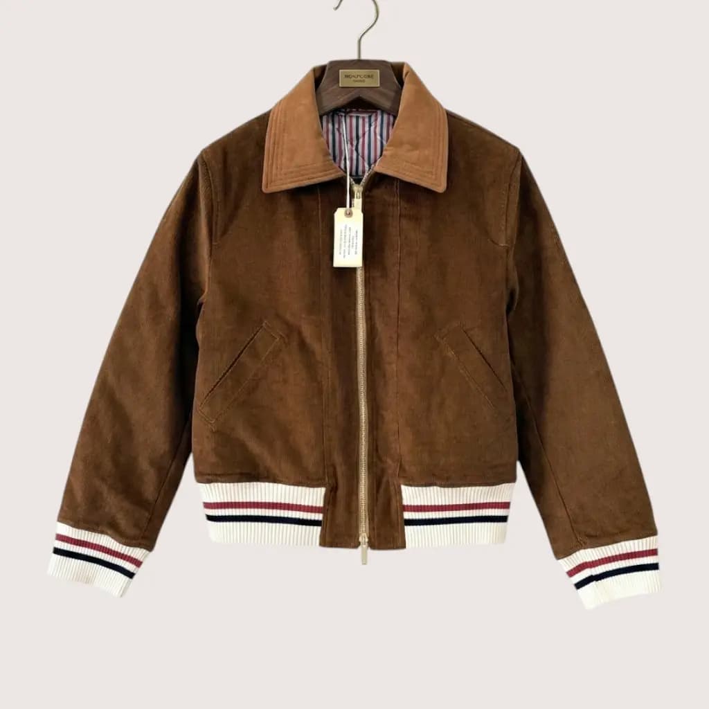 THOM BROWNE 코듀로이 집업 자켓