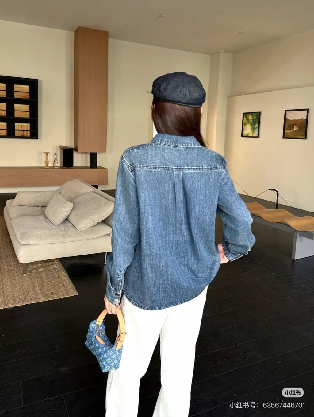 샤넬 CHANEL 데님 유틸리티 셔츠 상세 이미지