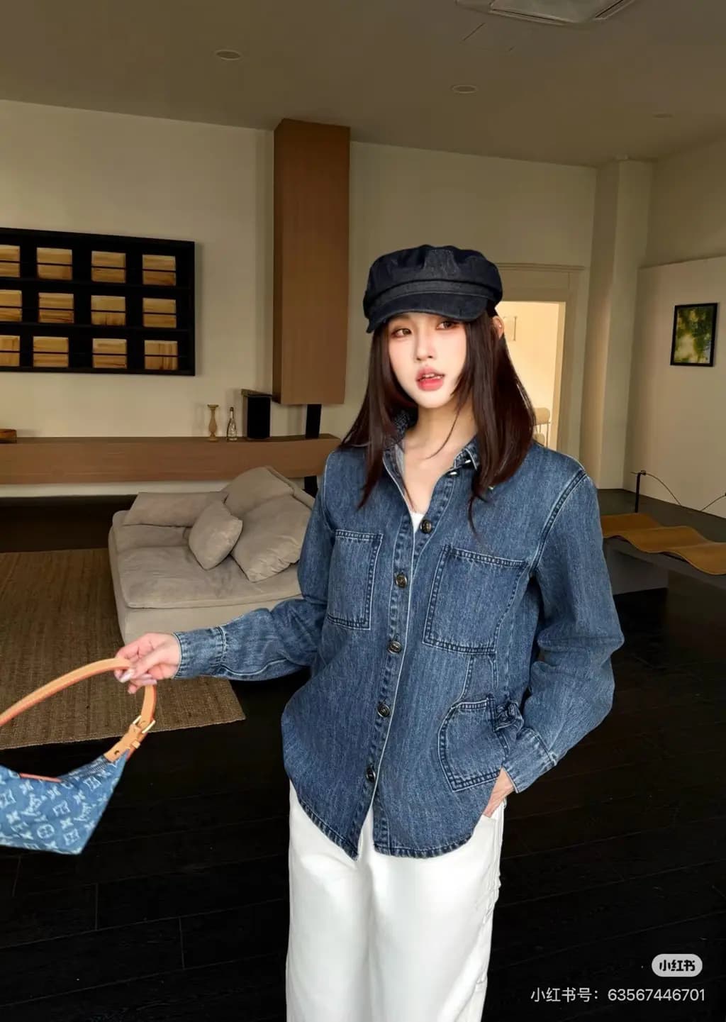 샤넬 CHANEL 데님 유틸리티 셔츠 상세 이미지